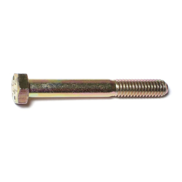 Midwest Fastener Grade 8, 5/16"-18 Hex Head Cap Screw, Zinc Yellow Steel, 2-1/2 in L, 10 PK 62866 - main